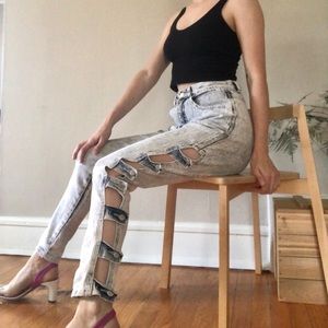 Vintage acid washed jeans